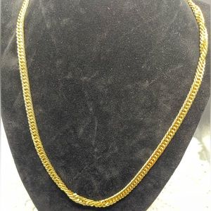 Gold plated rope necklace